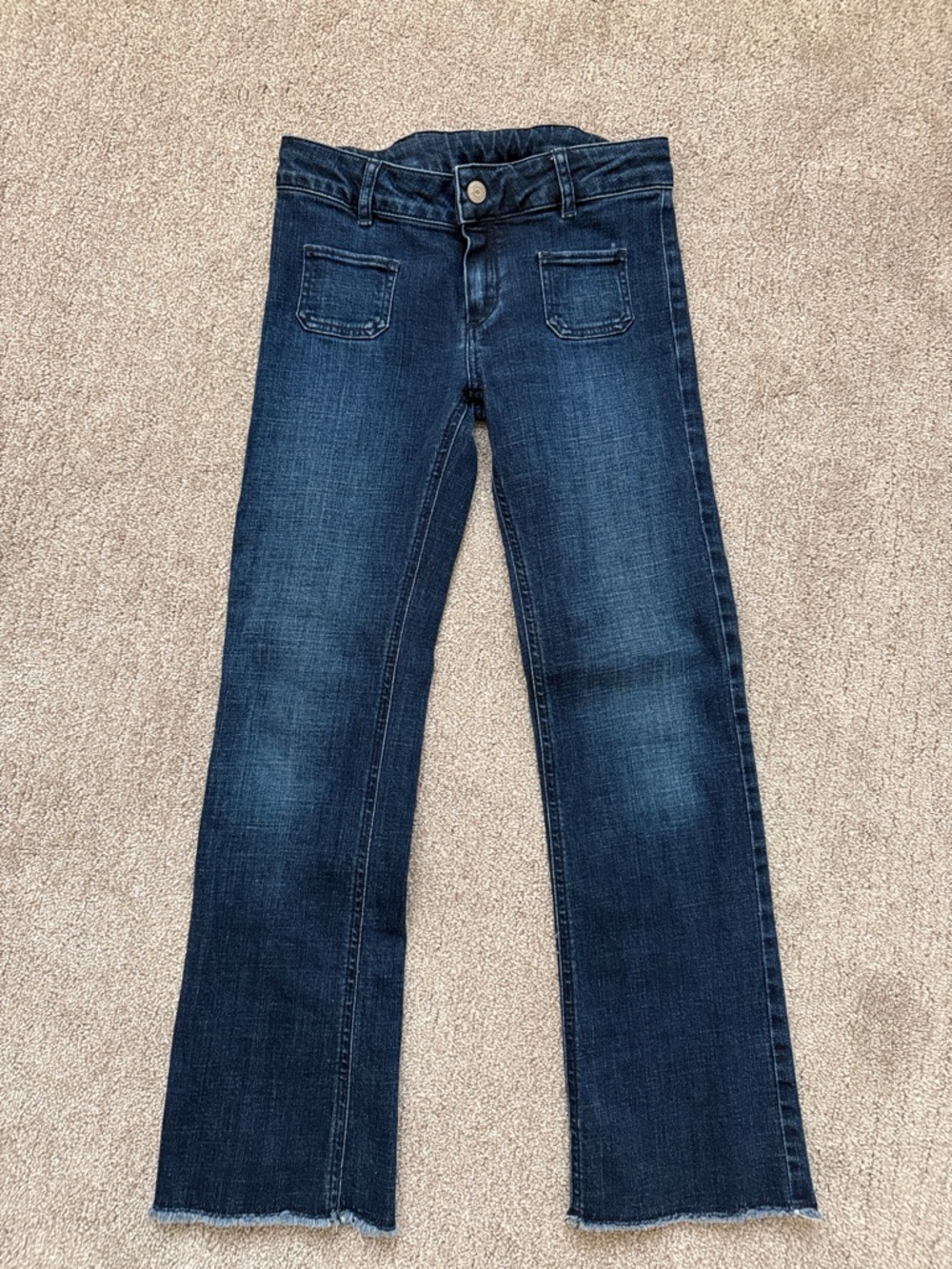Dark Blue Women's Straight-Leg Jeans